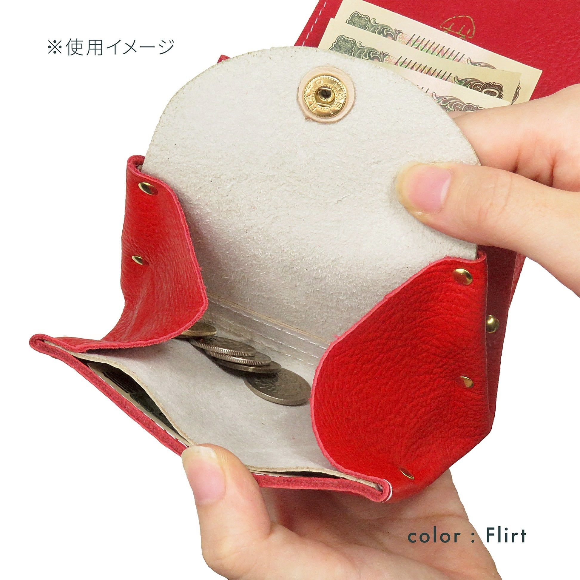 アコーディオンウォレットver.2｟スプラッシュ/ピンク×グレー