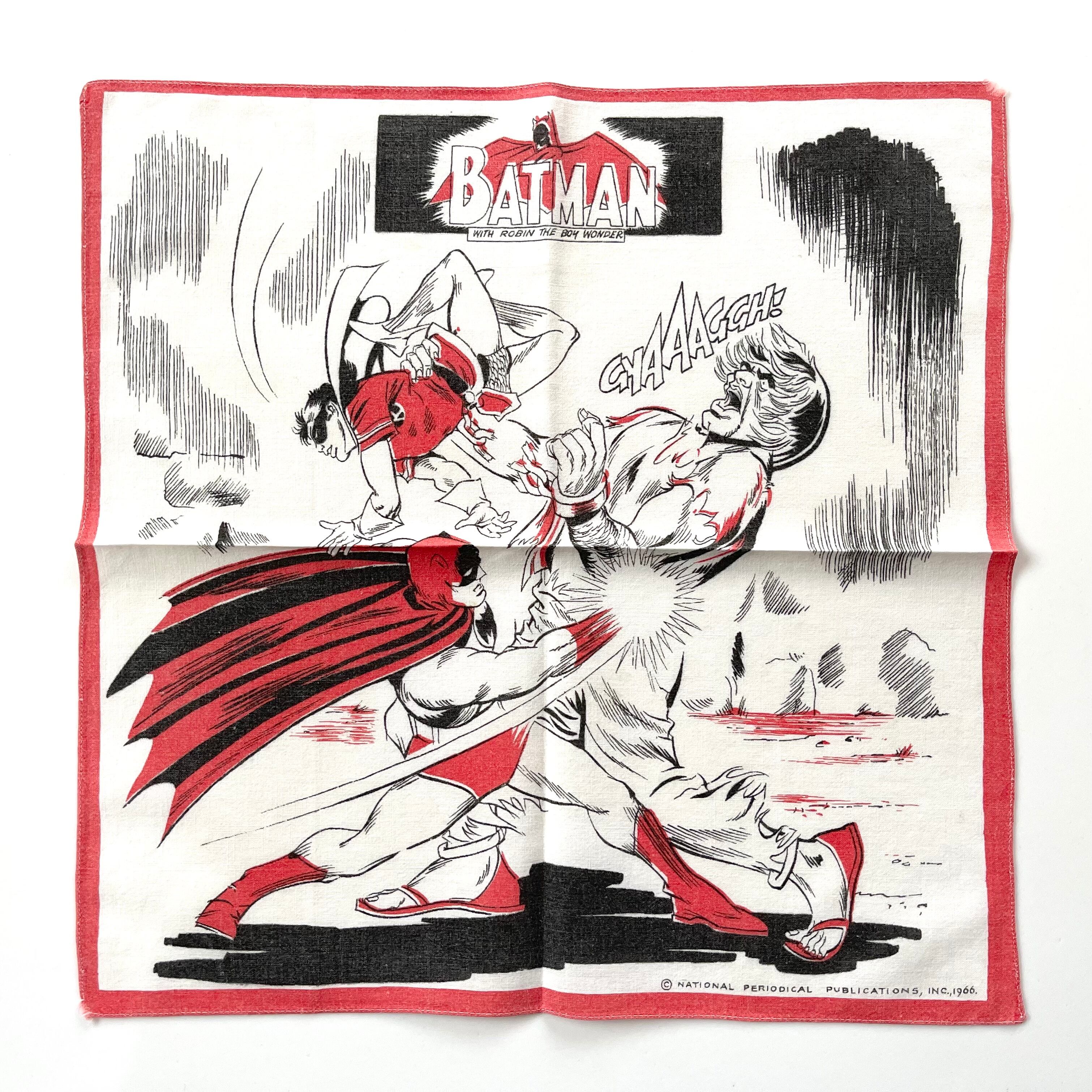 昭和レトロ バットマン ハンカチ スーパーレア】1966s batman ヴィンテージハンカチ ① | Pay ID
