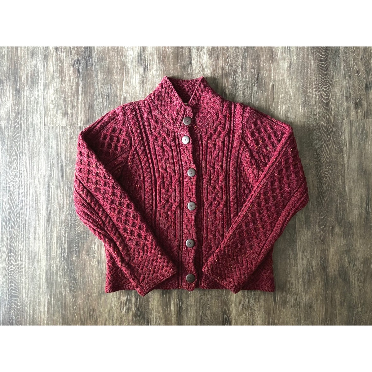 90s carraig donn alan knit cardigan “Made in IRELAND 