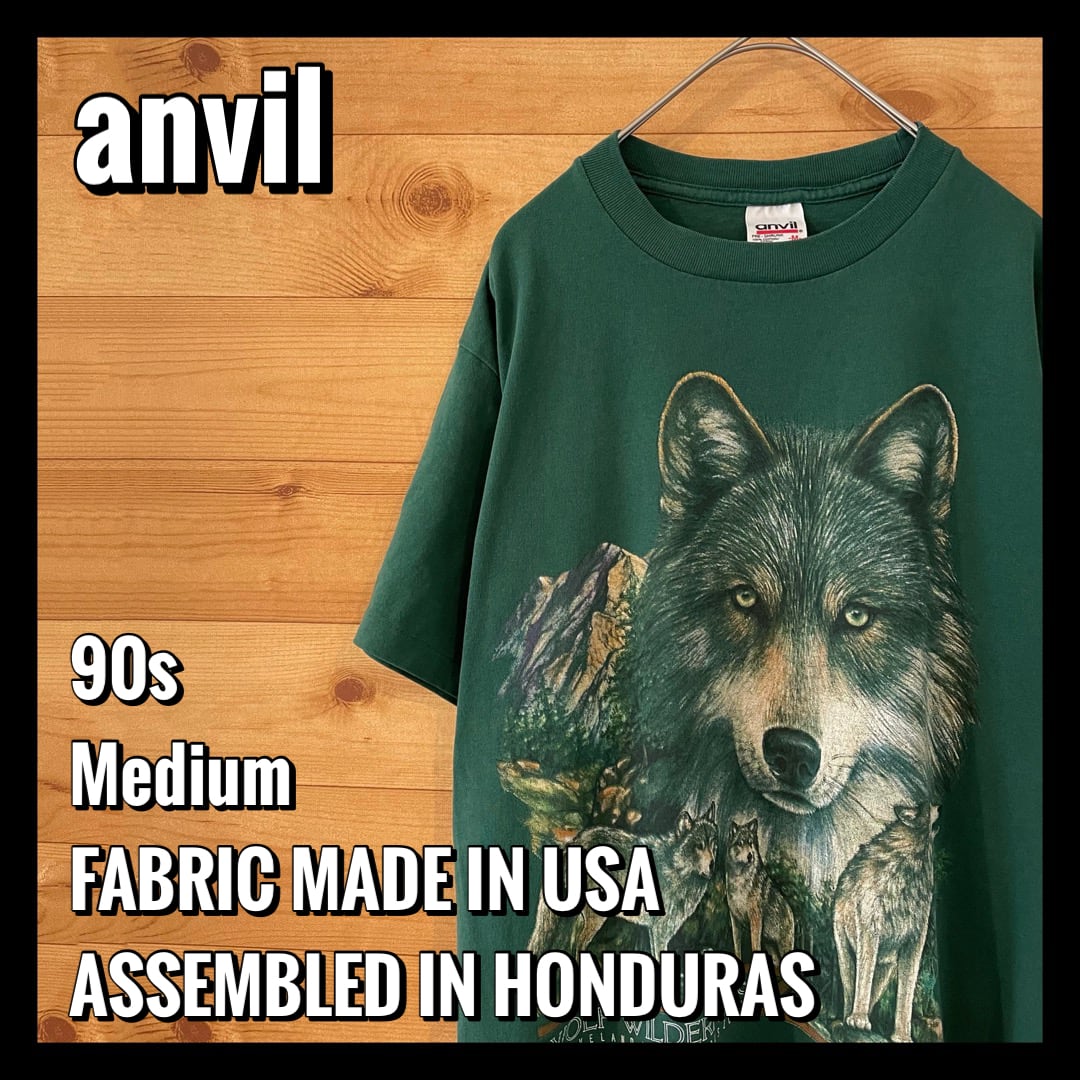 コットン100%色90年代 アンビル anvil アニマル柄 カモ柄 アニマルプリントTシャツ USA製 メンズL ヴィンテージ /eaa317237