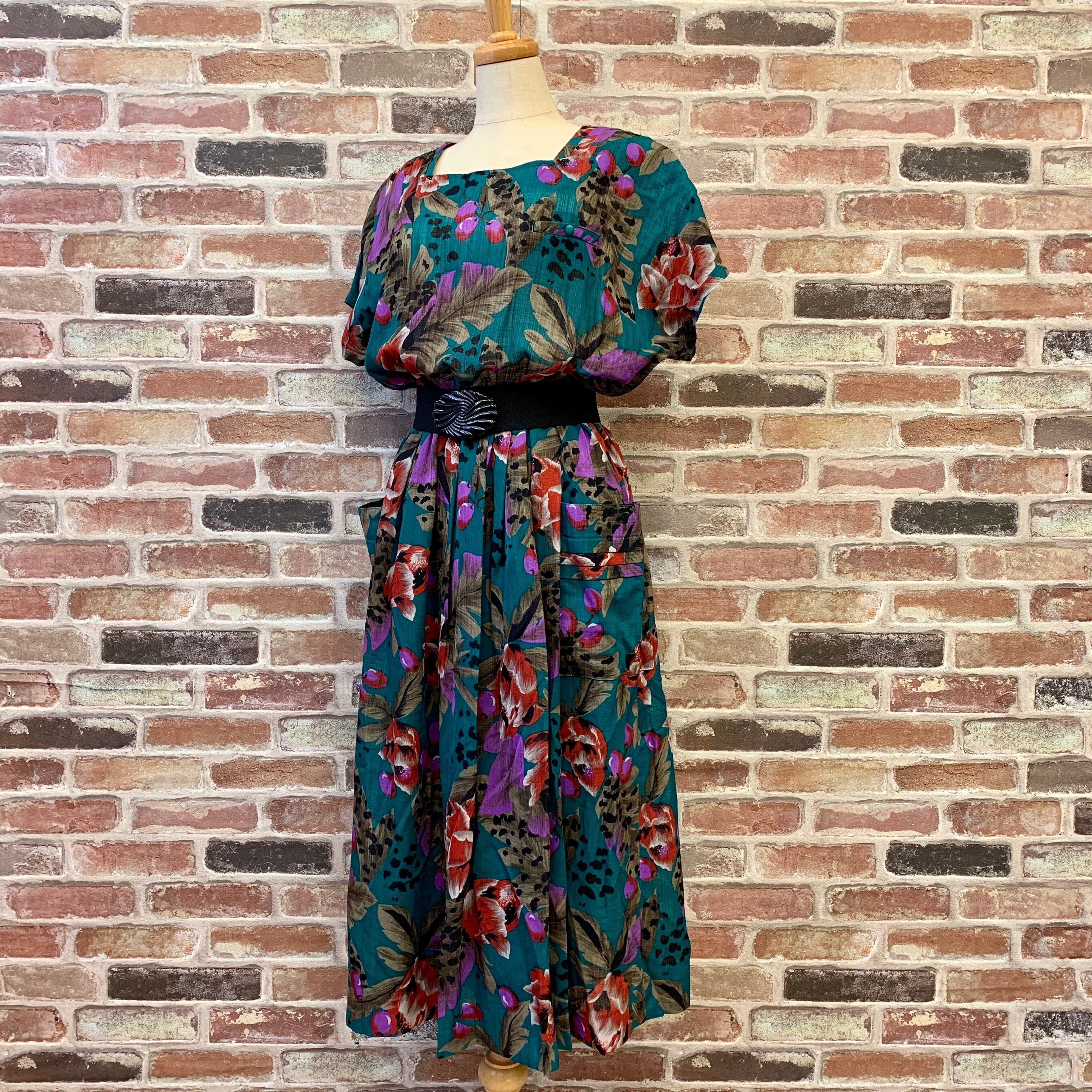 Botanical Pattern Green One-piece
