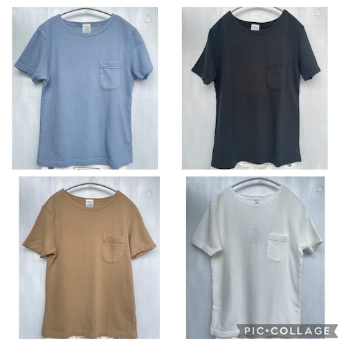 吊り編み　sufureスフレ　半袖ポケットT