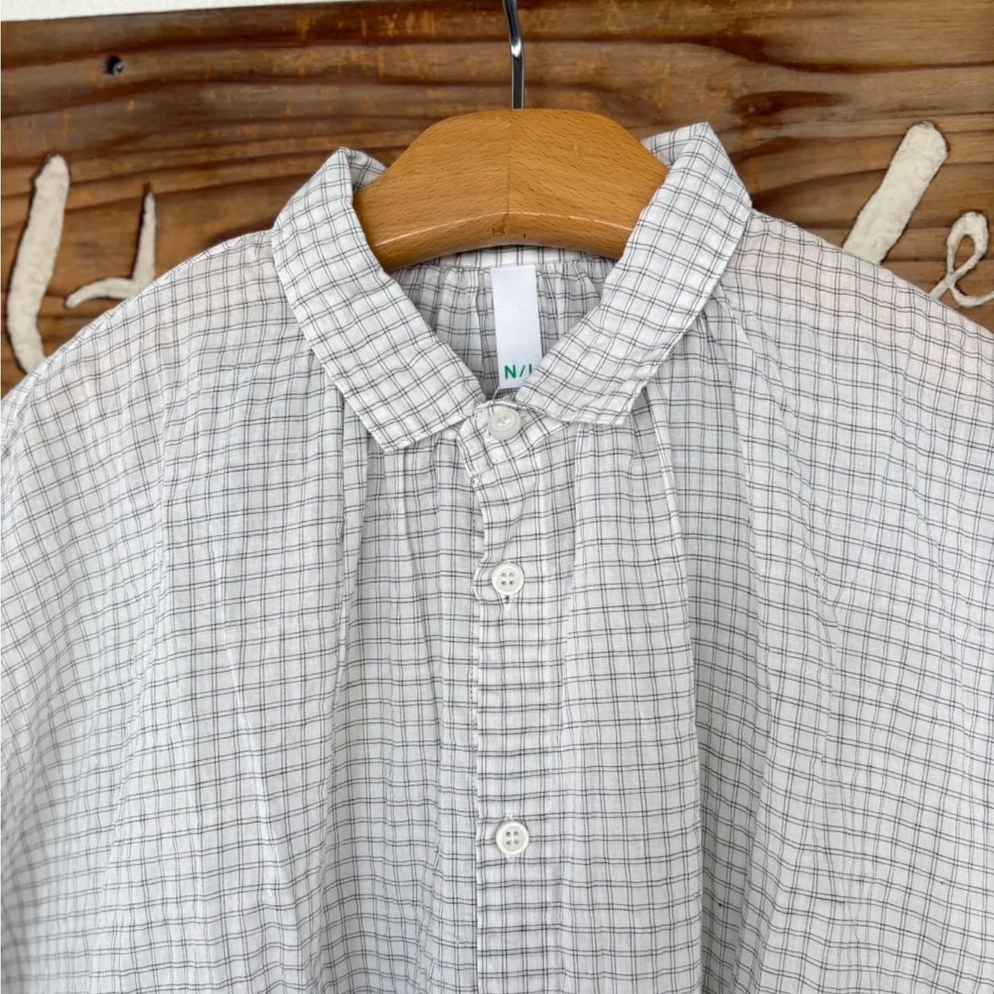 NATURAL LAUNDRY] “先染めシャーリングロングシャツ” | HORUS WORKS