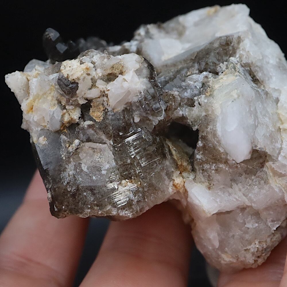 鋭錐石 & スモーキークォーツ アナテーズ 水晶 103.5g OTH177 鉱物