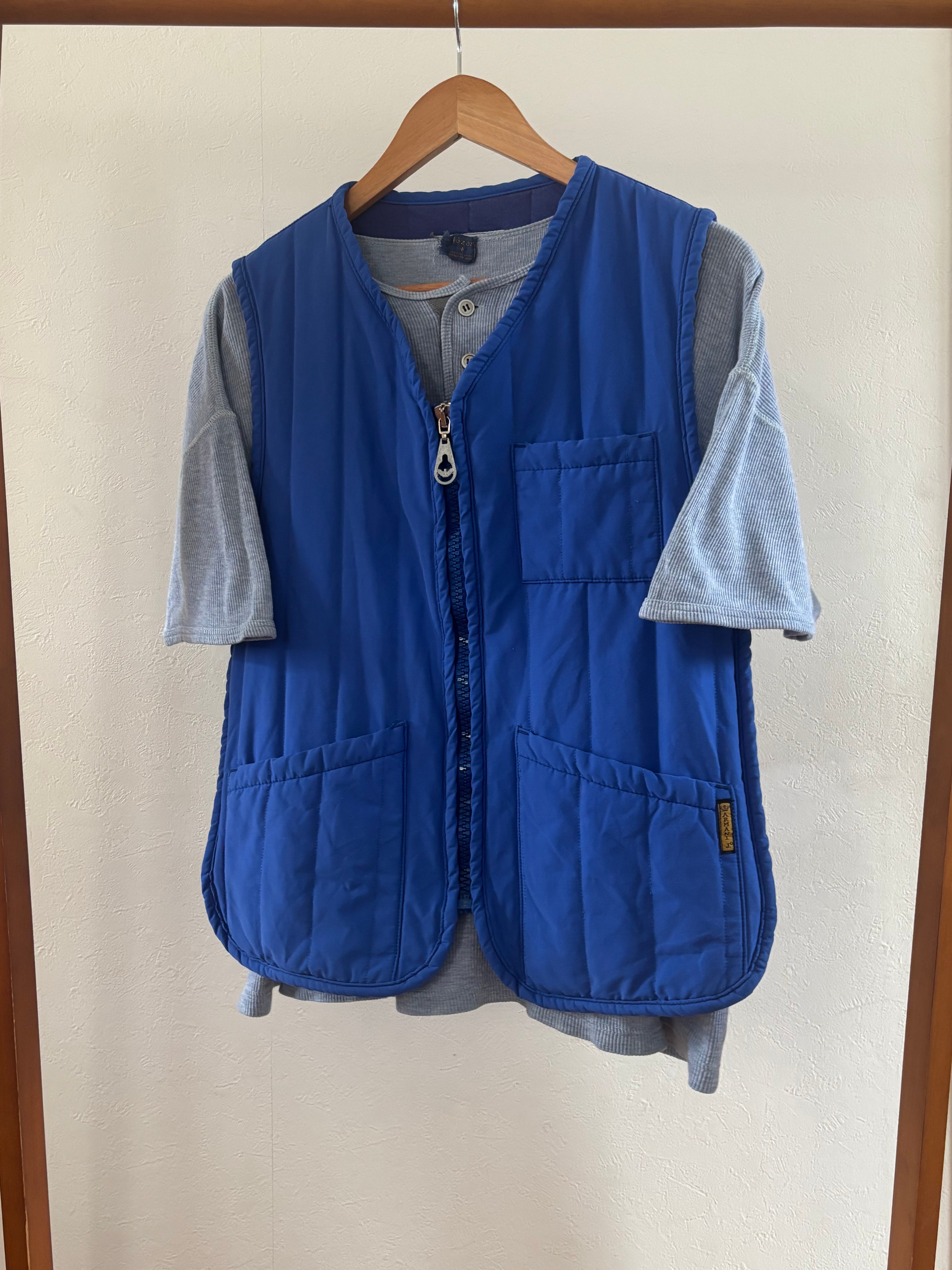 1990's armani jean padded vest | Eazy Breezy