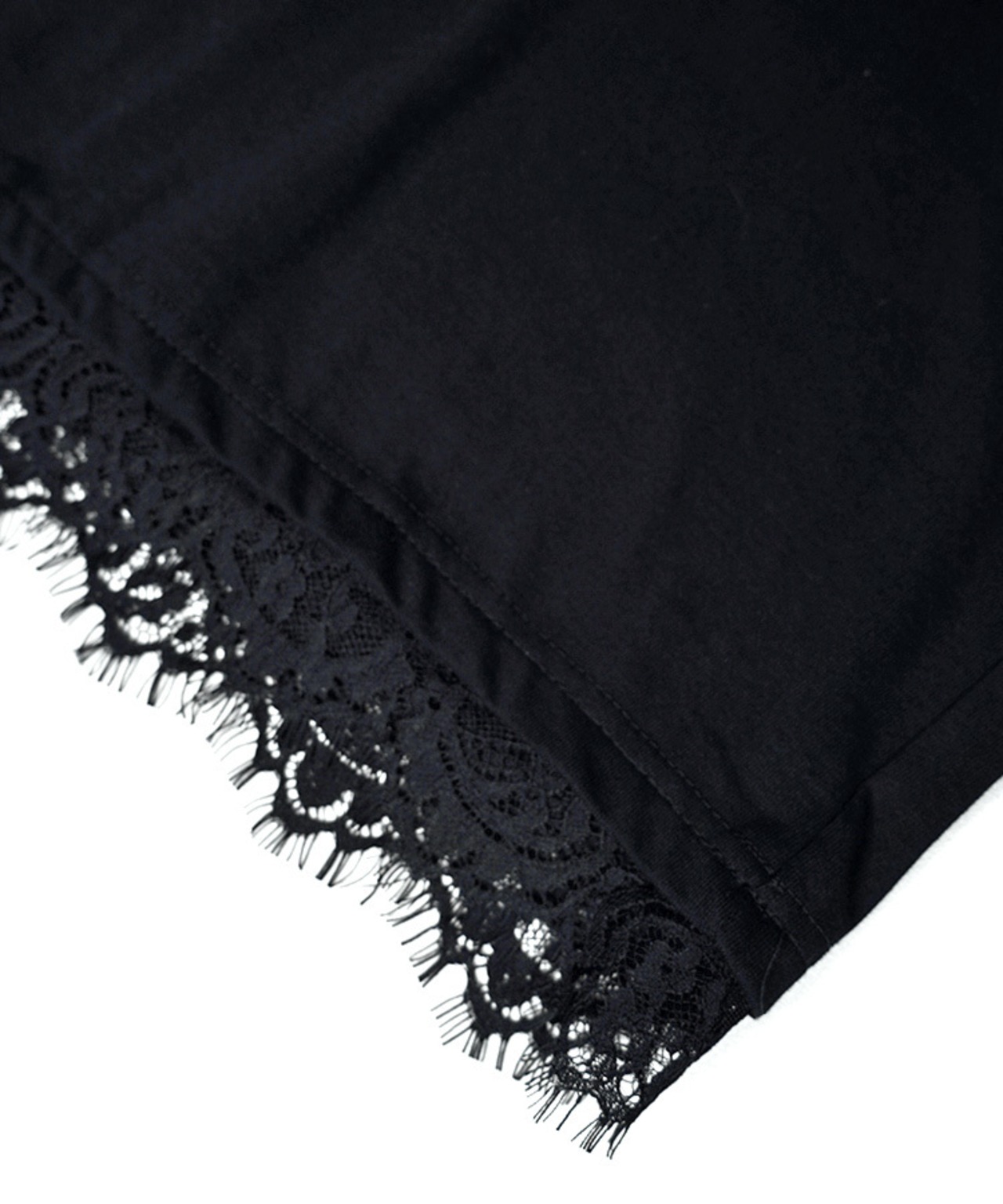 【直営限定ITEM】ヘムレースルーズTシャツ (BLACK)　CQ-49004H