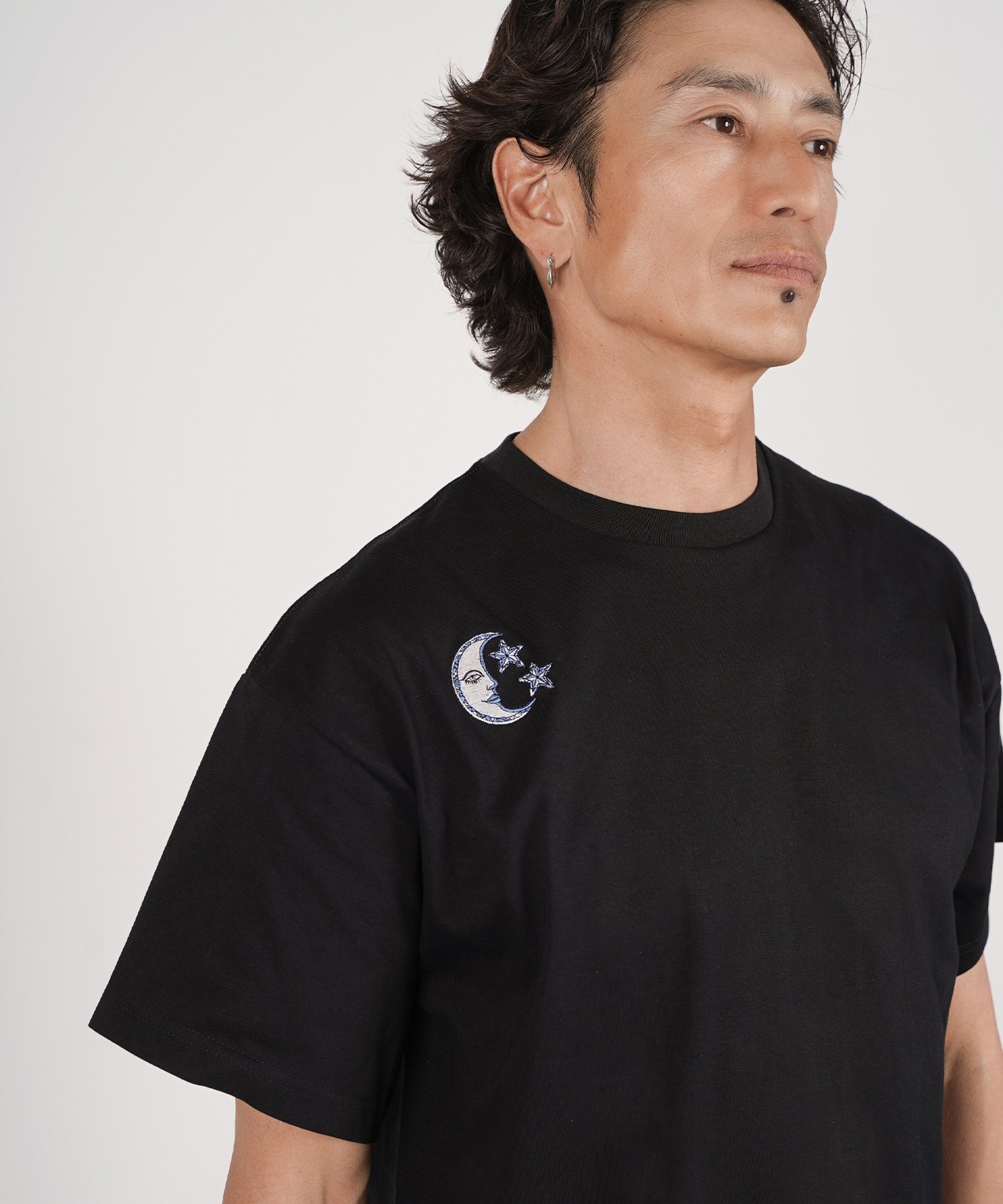 SUN&MOON EMBROIDERY T-SHIRTS［HSC006］