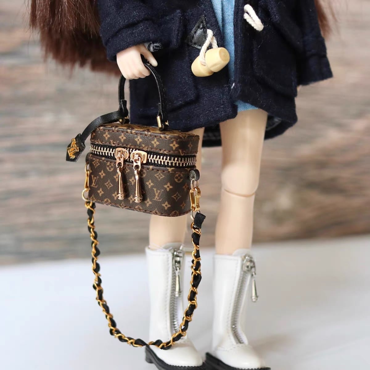 ハンドメイド 小物入れ ドールハウス ドールバッグ 模型 BJD ブライス Blythe リカ ジェニー バービー ポピーパーカー 1/6  球体関節人形 服 衣装 小物 YOSD 幼SD ドールハウス ミニチュア バッグ 鞄 バック 道具 小物 6分 六分 かばん グッズ 用具 カバン  ...