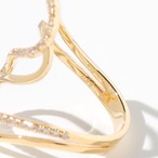 ダイヤモンド デザイン リング  K18 / 0.360ct