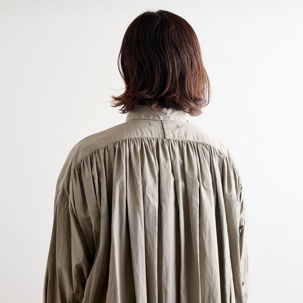 suzuki takayuki スズキタカユキ weather-cloth shirt frost grey  