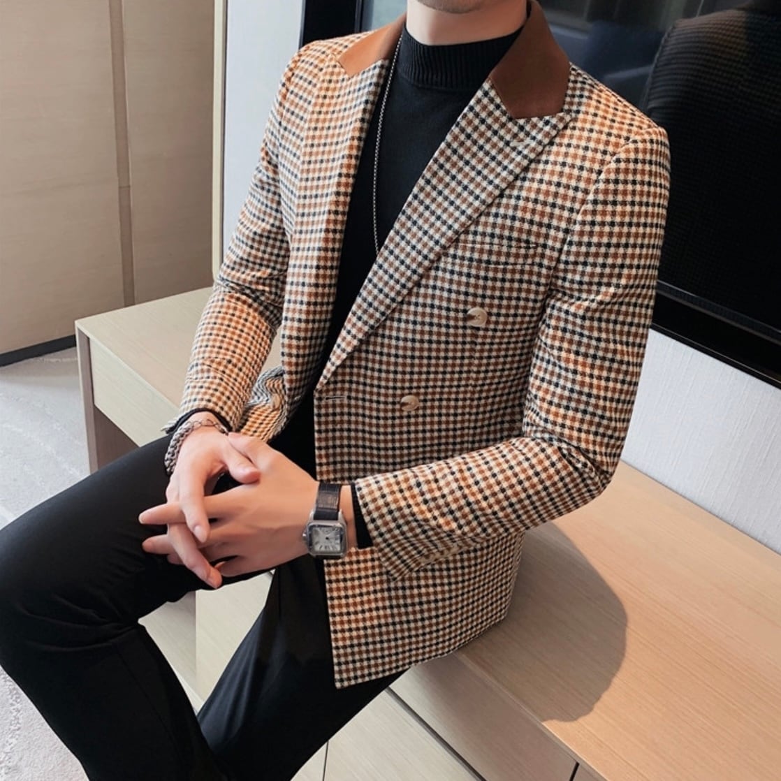 ドゥーズィエムクラス　テーラードジャケット ベルトエルボーパッチ ブラウン 36 ドゥーズィエムクラス テーラードジャケット ベルトエルボーパッチ