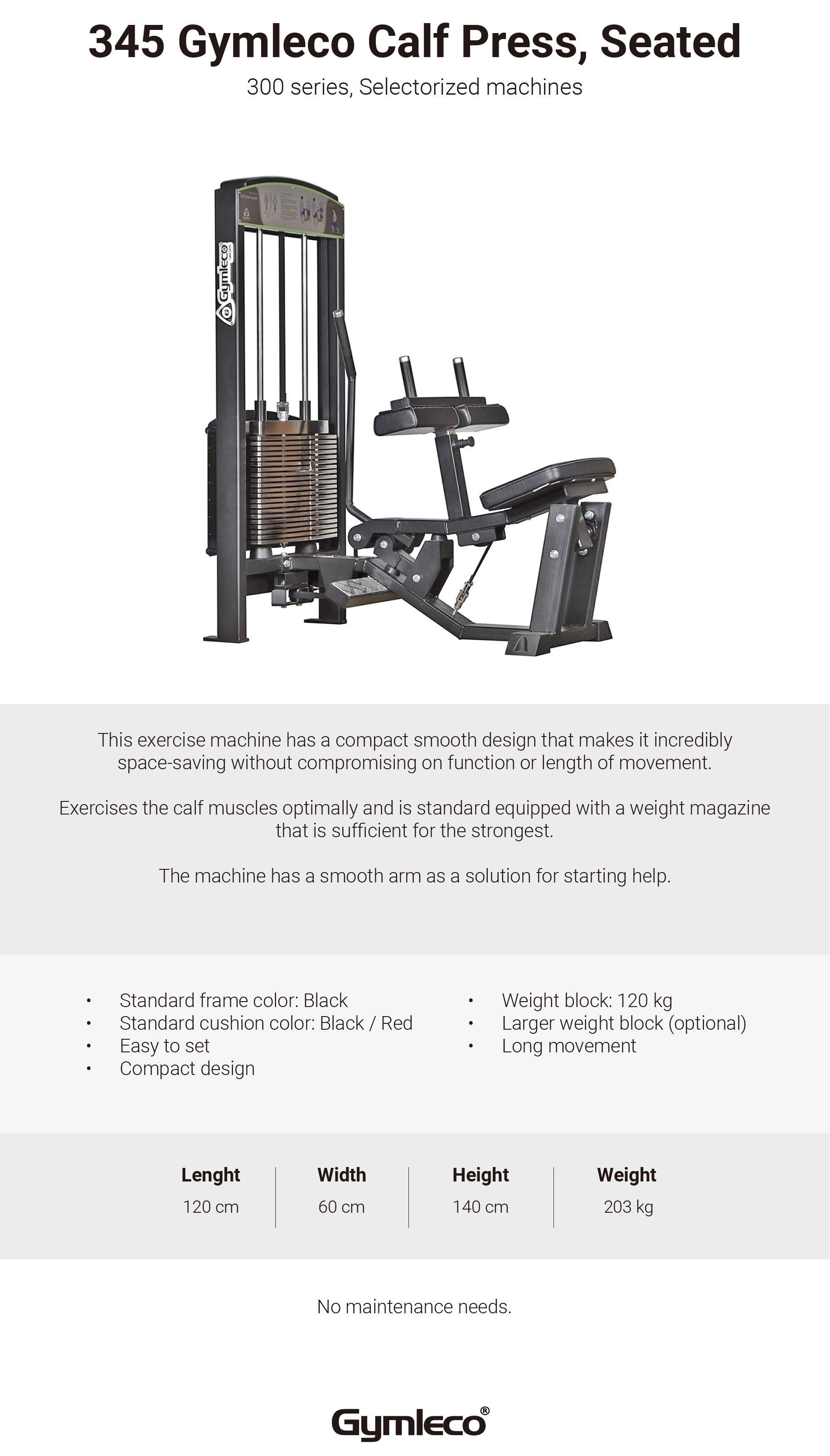 345 シーテッドカーフプレス | gymlecojapan