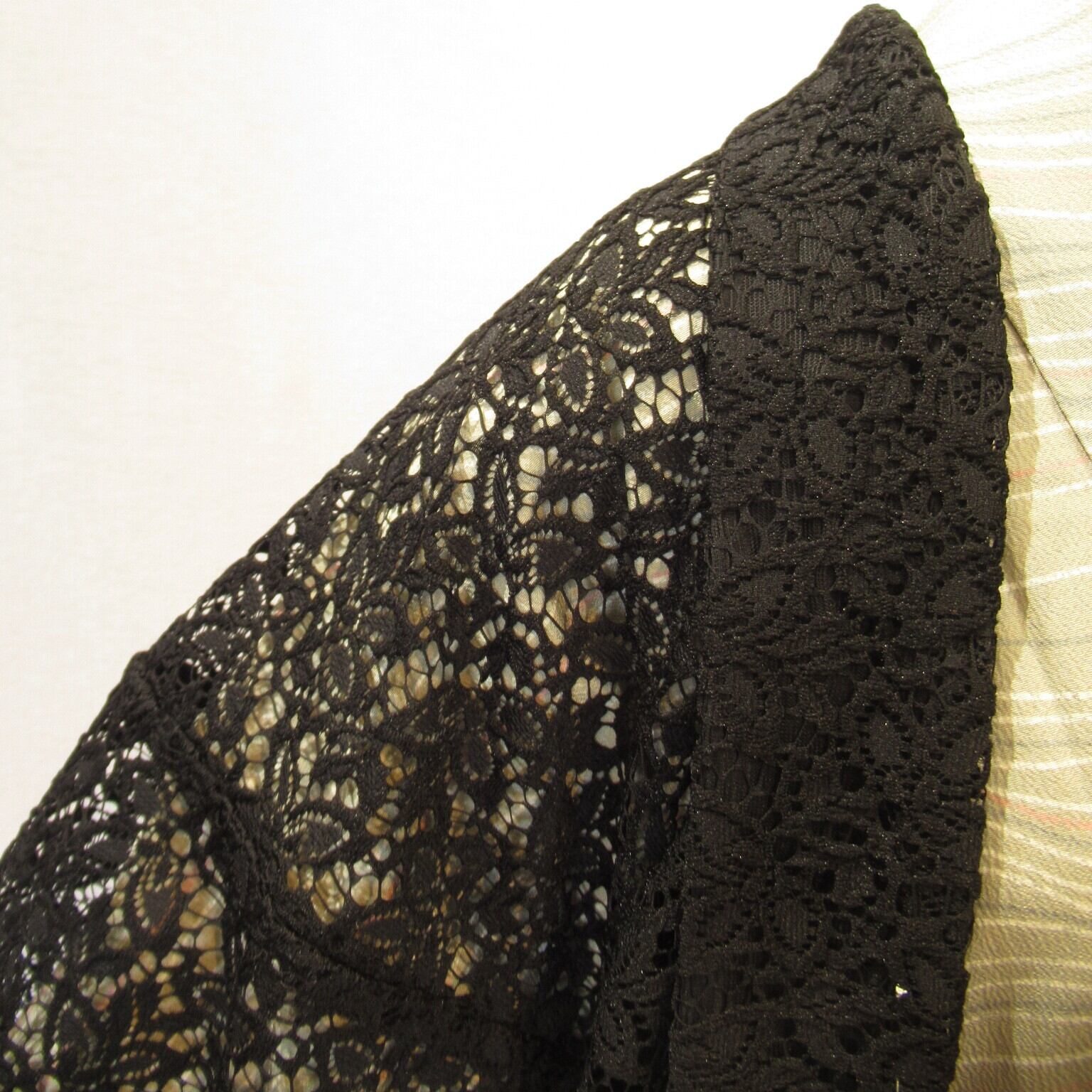 1702レース長羽織 花文様お仕立て品Long lace Haori. | リサイクル着物