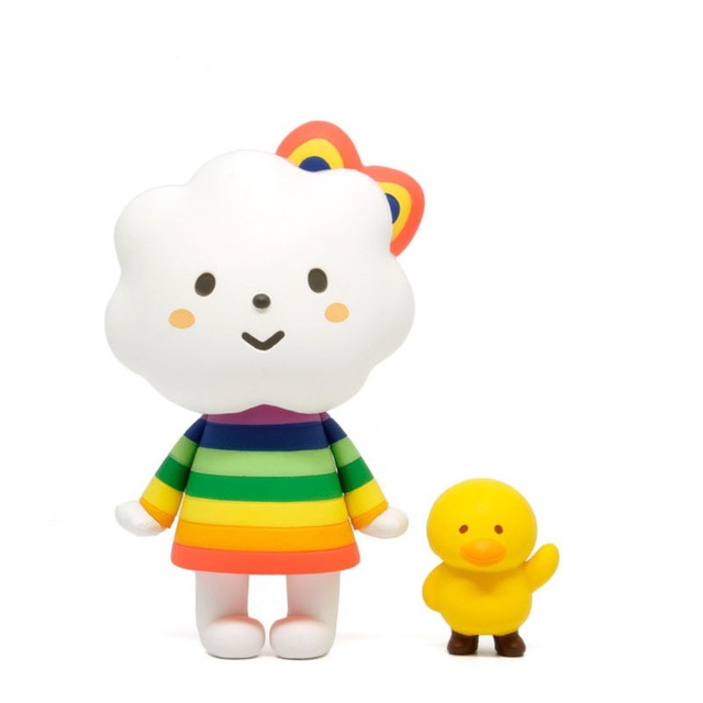 Miss Rainbow with Chicky
