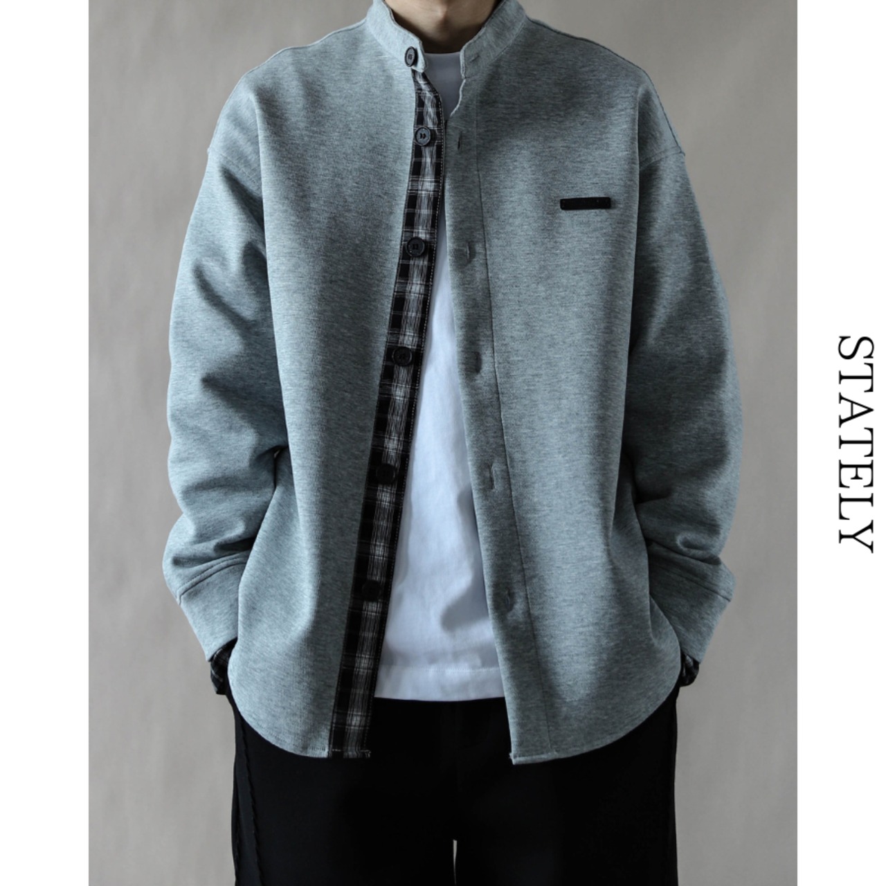 スタンドレイヤード Urban cardigan/2color_T40・画像5