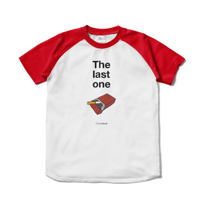 Ecobad ラグラン Tシャツ 煙草 The Last One 色違い有 グラフィックファッションアイテム専門店ecobad エコバド