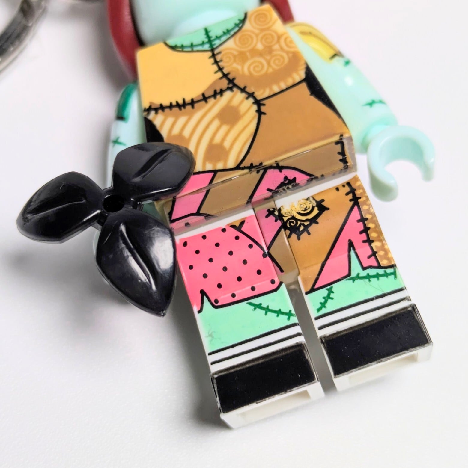 ♧【 ブロックフィギュアキーホルダー 】 The Nightmare Before Christmas ( ナイトメアー・ビフォア・クリスマス ) / Sally ( サリー ) 〚アメリカン雑貨 アメトイ〛