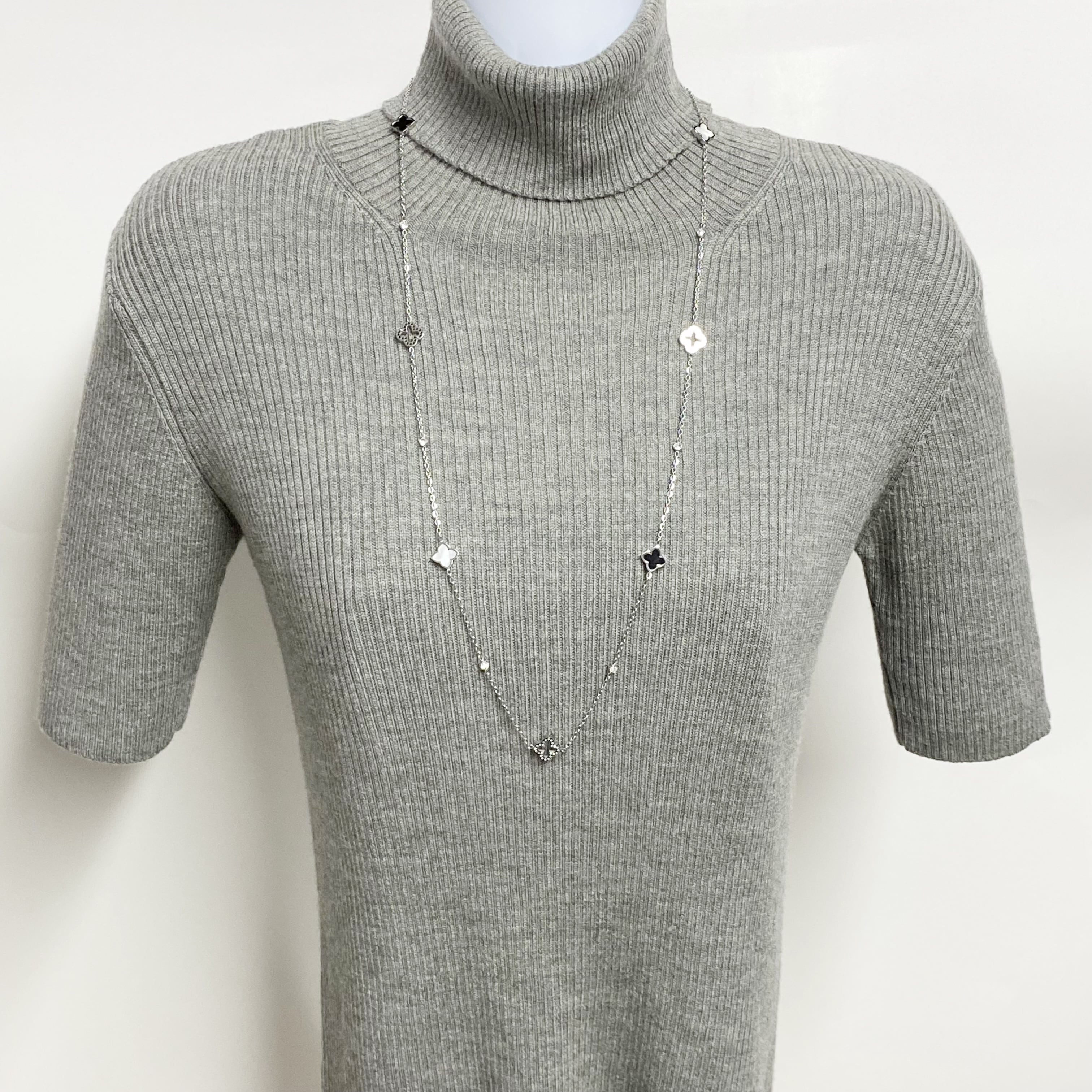 希少レア 新品同様 ミディアムオーブ シルバー 1pcs] オール ステンレス シルバー 24mm x 25.5mm ハート チャーム