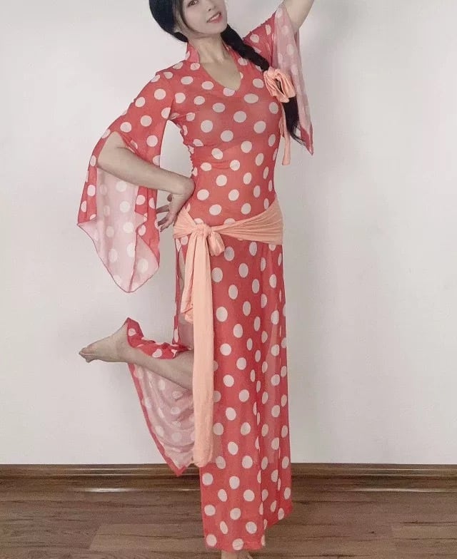 ✩✩ベリーダンス　サイーディ　バラディー　黄色レース　サイズ42 ベリーダンス サイーディ バラディー ドレス 黄色 レース サイズ42