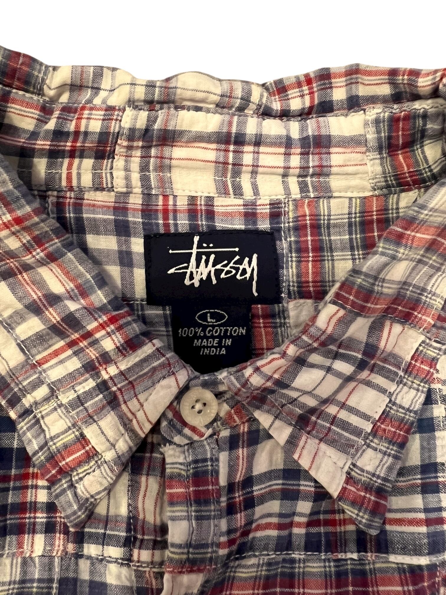 Lサイズ）90-00s Stussy patchwork Shirt | HYBRID 25