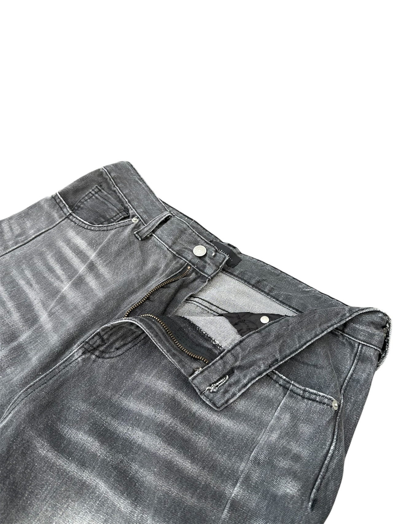 Fade Black Baggy Denim