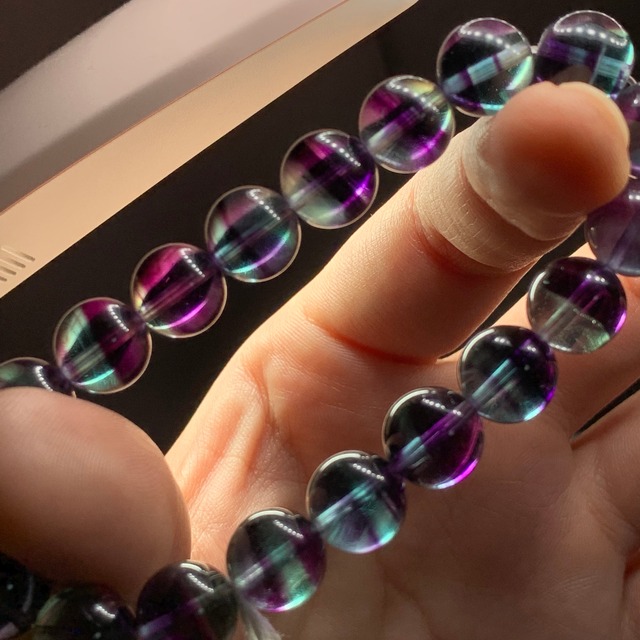 ー極ー 濃厚×美しすぎる極上グラデーションフローライトブレスレット