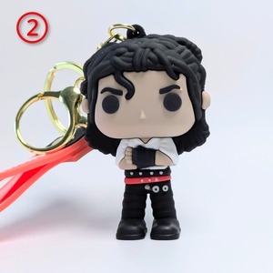 【 michael jackson  ( マイケル・ジャクソン )  】3D Rubber KeyHolder / 3Dラバーキーホルダー〚アメリカン雑貨 アメトイ〛