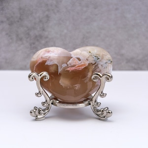 フラワーアゲート ハート * Flower Agate * 天然石