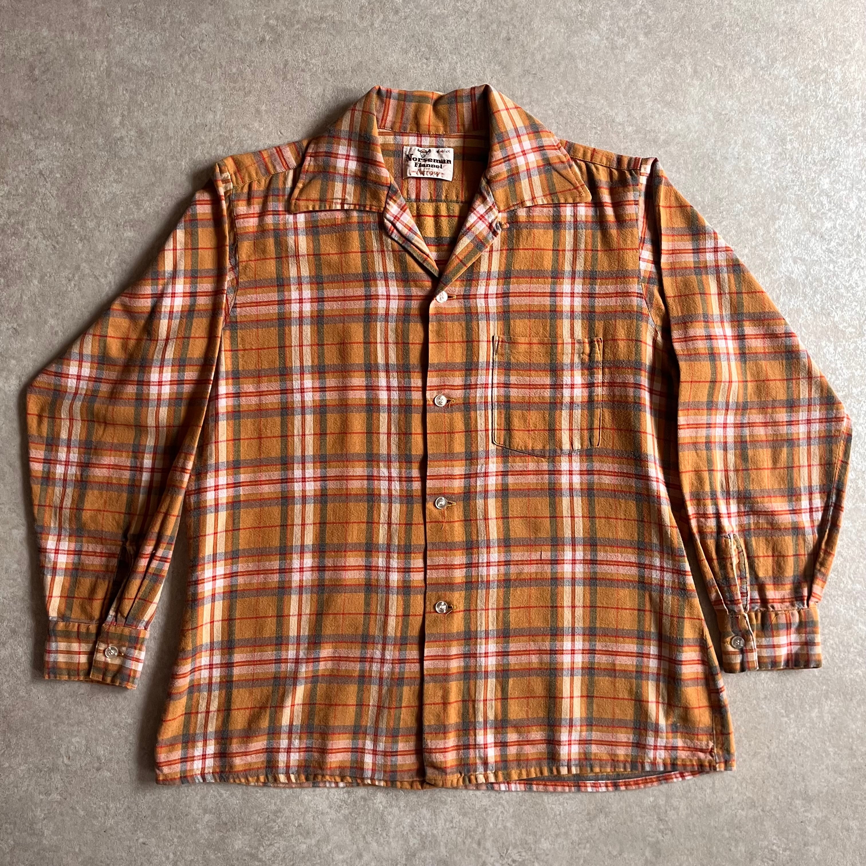 1970s Arrow Flannel shirts M