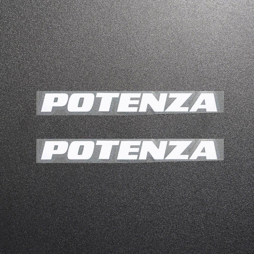 POTENZA ポテンザ カッティングステッカー ホワイト 2枚 縦15mm×横