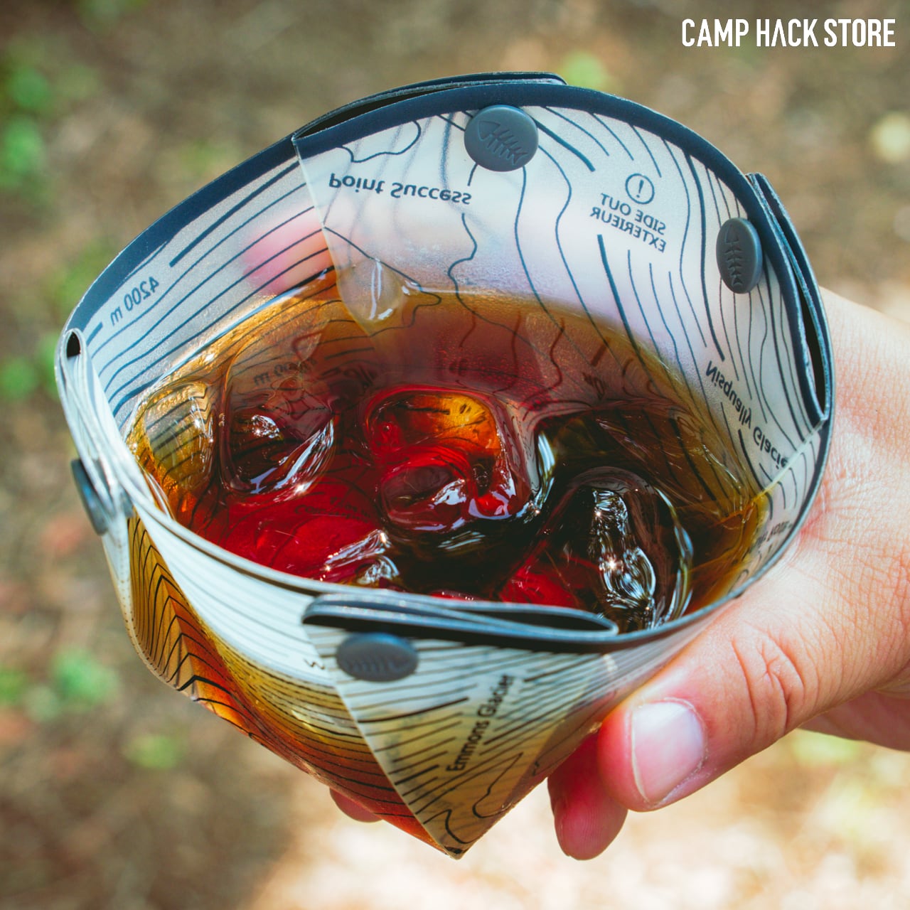 折り紙のような食器&まな板「スナップフォールド ソロパック」 | CAMP