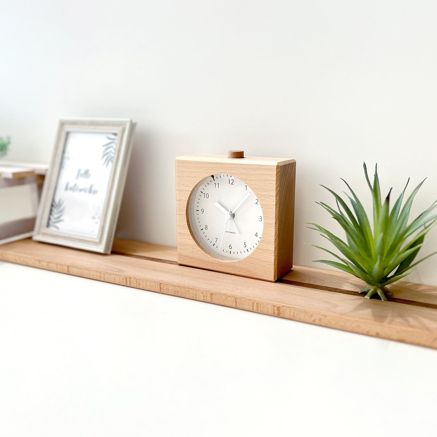 KATOMOKU Alarm Clock 5 ナチュラル km-78NA | 加藤木工株式会社