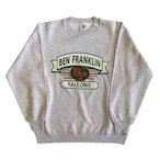 BEN FRANKLIN FALCONS / JERZEES / PRINT SWEATSHIRT / L / USA製 / 90s