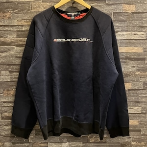 POLO SPORT LOGO SWEAT SHIRT NAVY 1990'S OLD