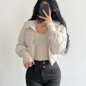cropped hoodie down-jacket la2282