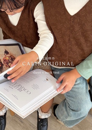 【ORIGINAL】sheer vest （即納 kids）