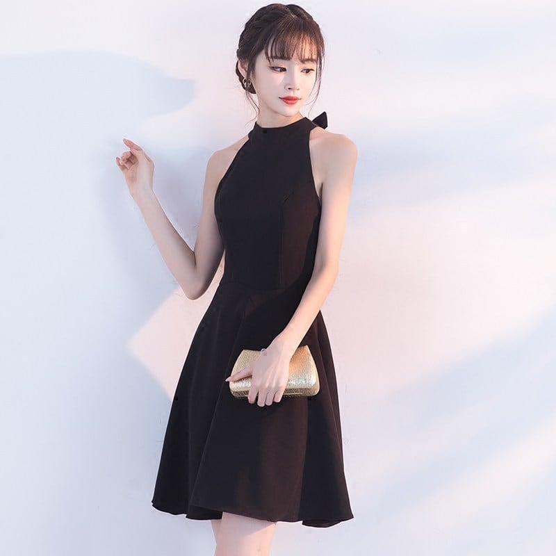 大人セクシー黒パーティードレス 結婚式 二次会 フォーマル | silvia