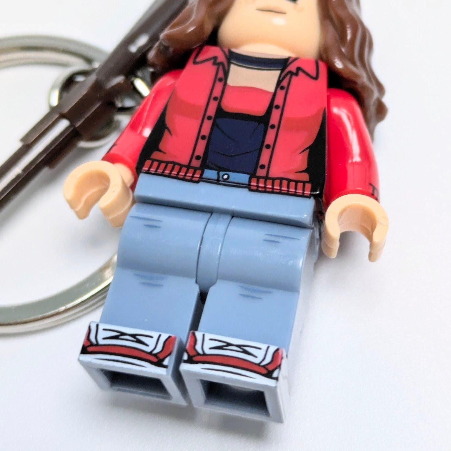 ★ブロックフィギュアキーホルダー★【 Stranger Things / ストレンジャーシングス 】 ナンシー・ウィーラー 〚アメリカン雑貨 アメトイ〛