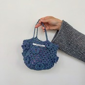 [Pattern] フラワーメッシュミニバッグ