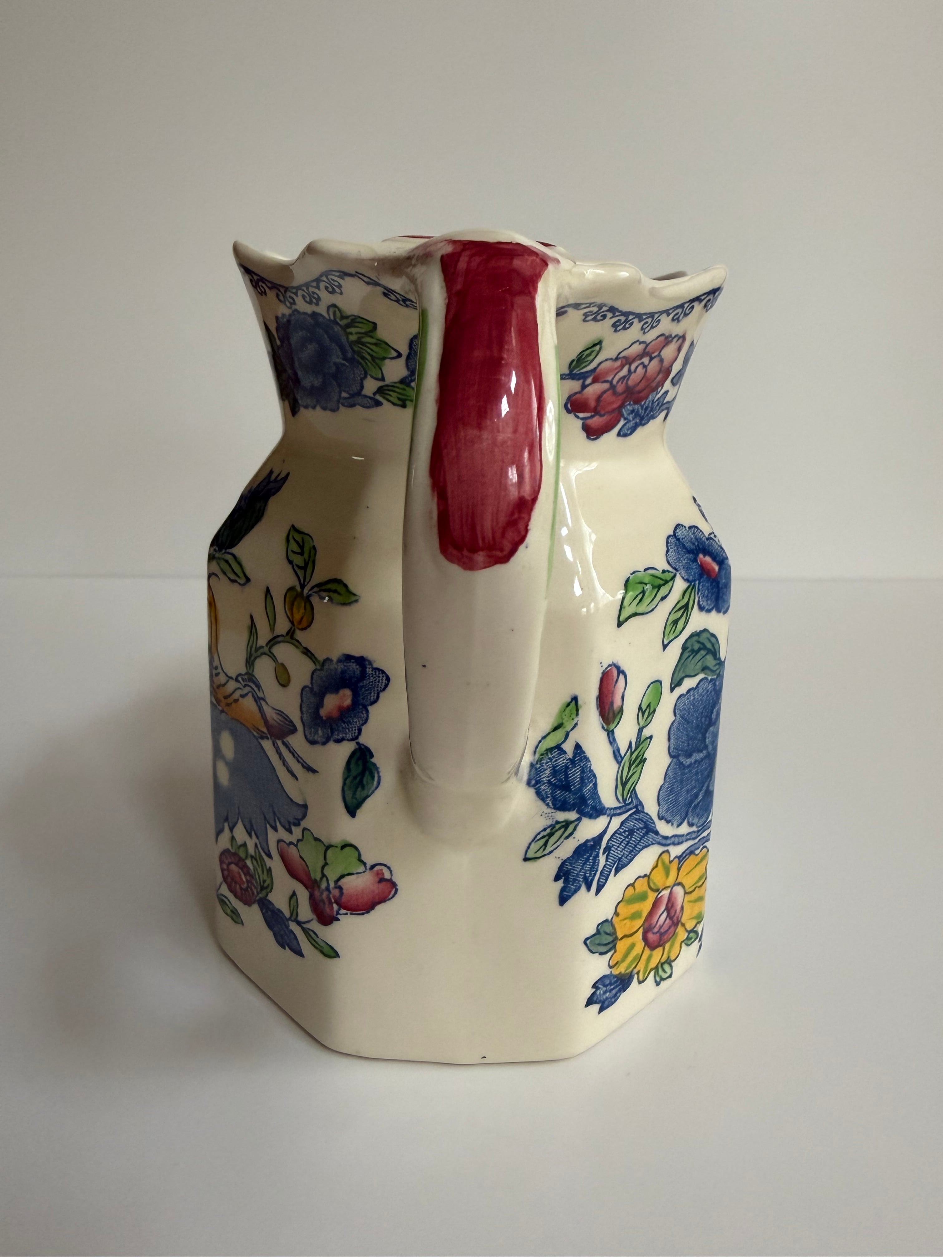 メイソンズ Regency（リージェンシー）ウォータージャグ（華やかな花鳥