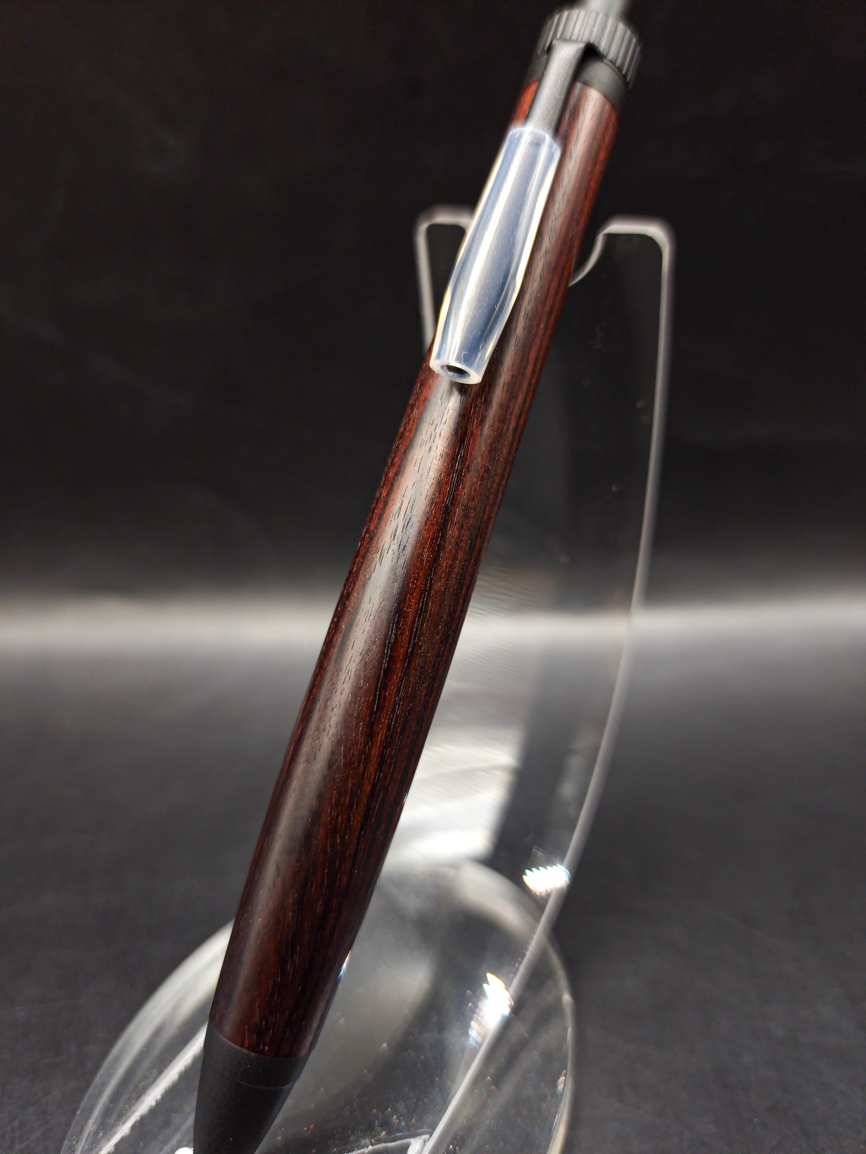 老紅木 ☆ 極上杢 棹材 ペンブランク 254mm 184g『神の木金星』レッド