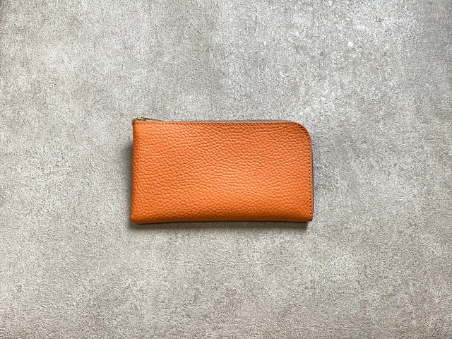 SHOZO Wallet (soft shrink) : Orange * Won Grand Prix of the small leather article category in “Asia Pacific Leather Fair 2019”