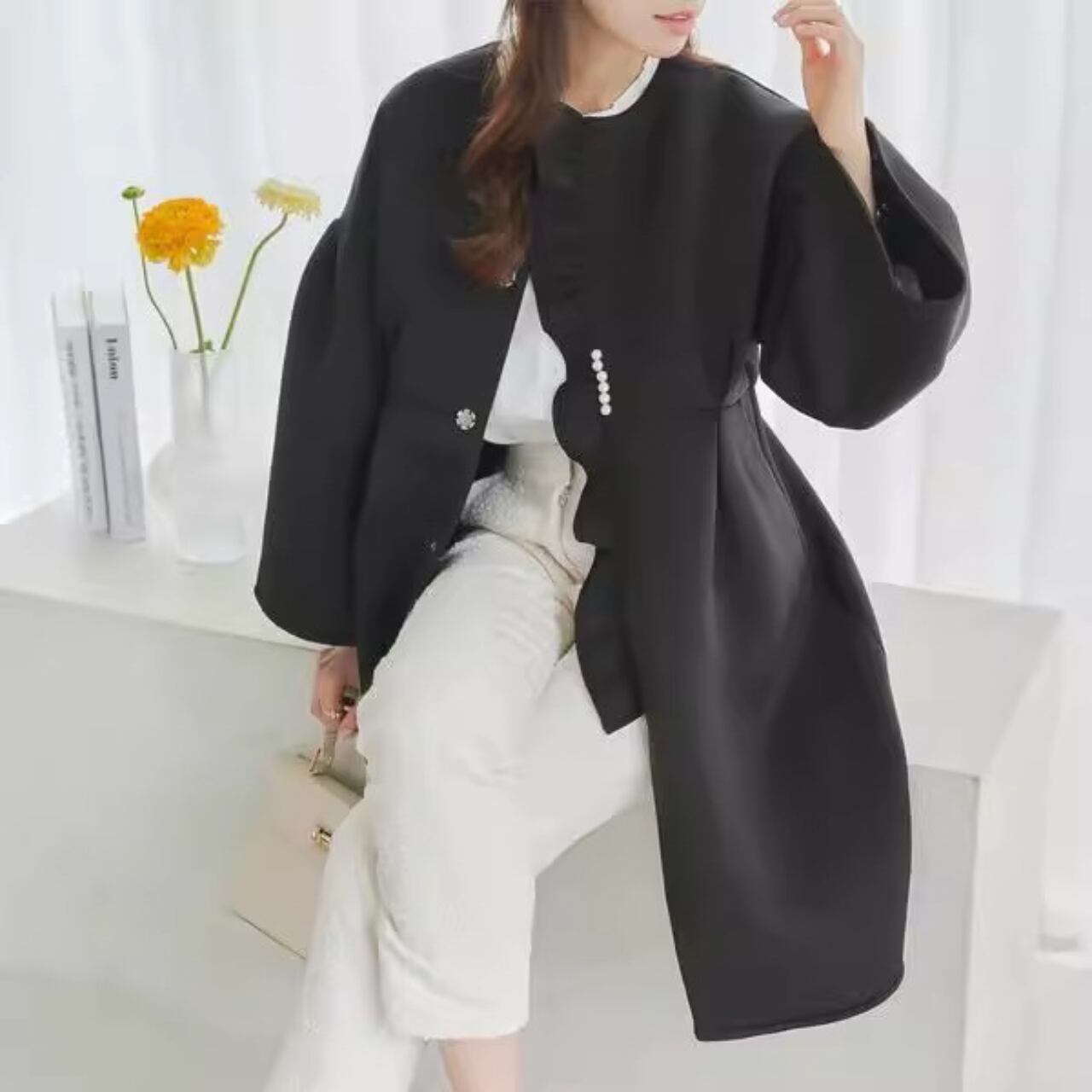 パール ギャザー コート 3412408