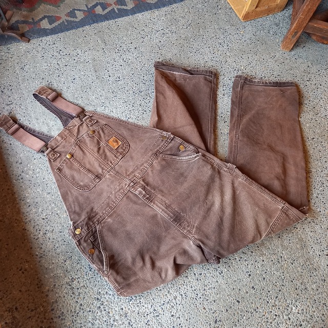 Carhartt ダック ダブルニーオーバーオール used [111108]