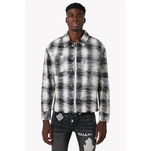GUAPI / cloud grey cross flannel