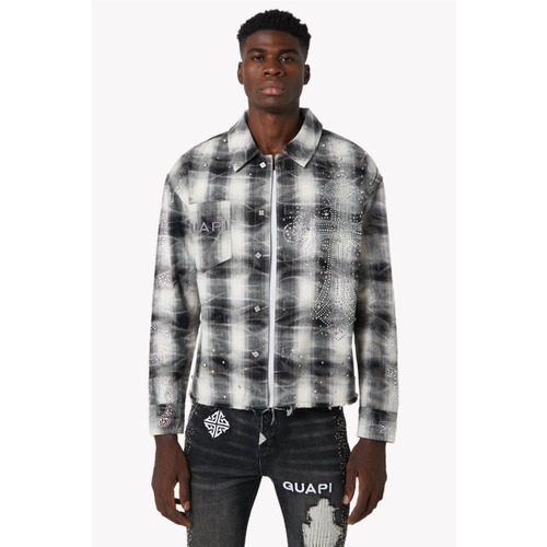 GUAPI / cloud grey cross flannel