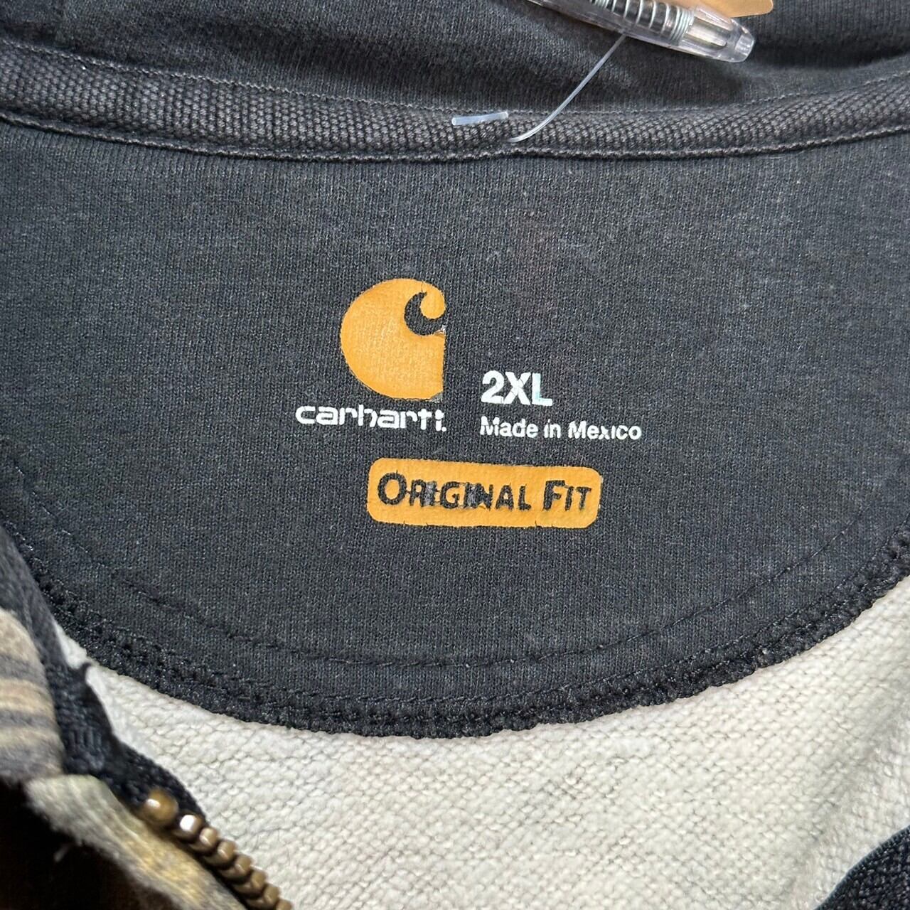 Carhartt リアルツリージップパーカー 2XL 革パッチ | 古着屋 Carhartt リアルツリージップパーカー 2XL 革パッチ | 古着屋