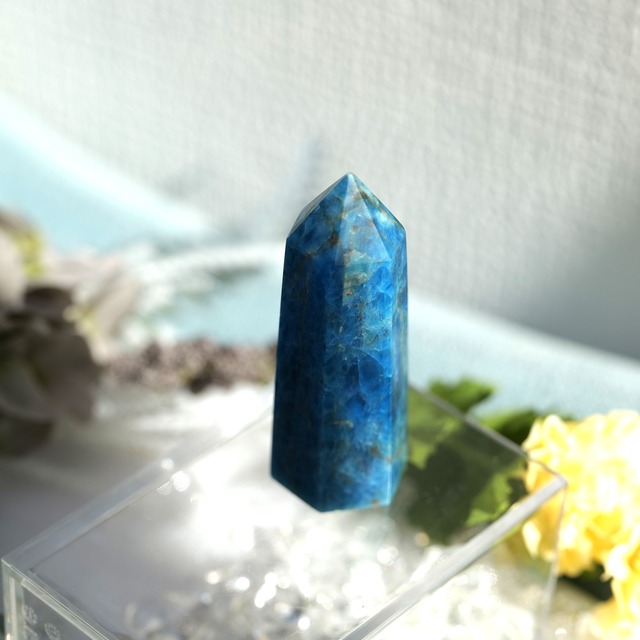 【魂の声を言葉にする石☆コミュニケーションのサポーター】ブルーアパタイト　ポイントT1_9