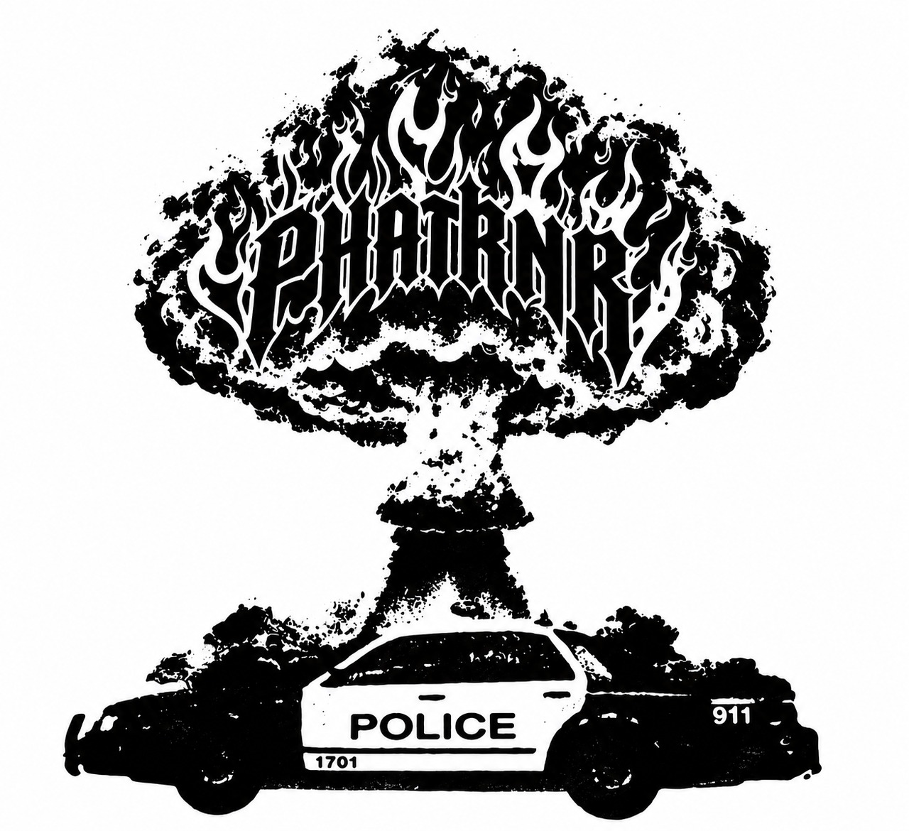 FUCK THE POLICE LOGO L/S TEE