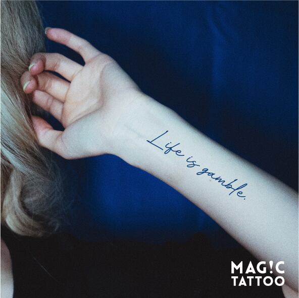 No.110_Life is gamble./2週間肌を染める MAG!C TATTOO | MAG!C TATTOO